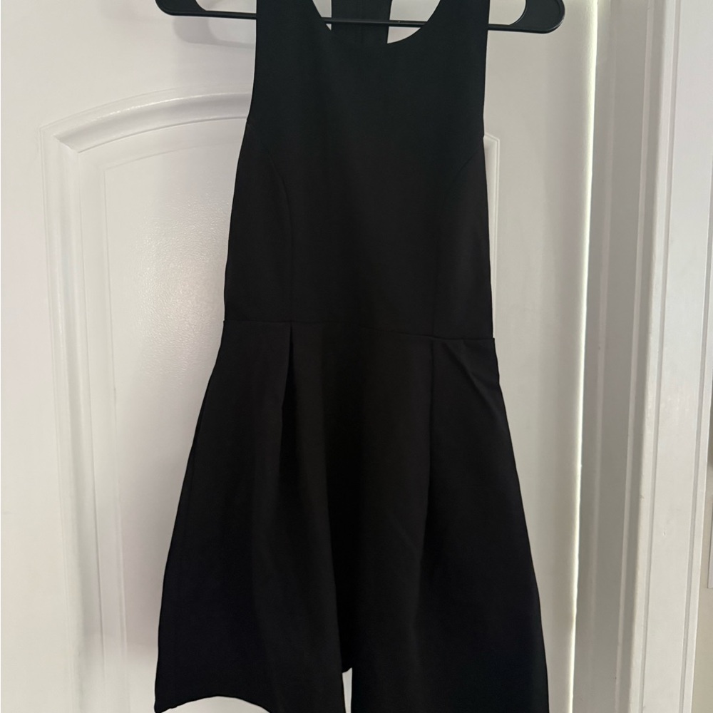 Lulu's cut out and about black skater dress